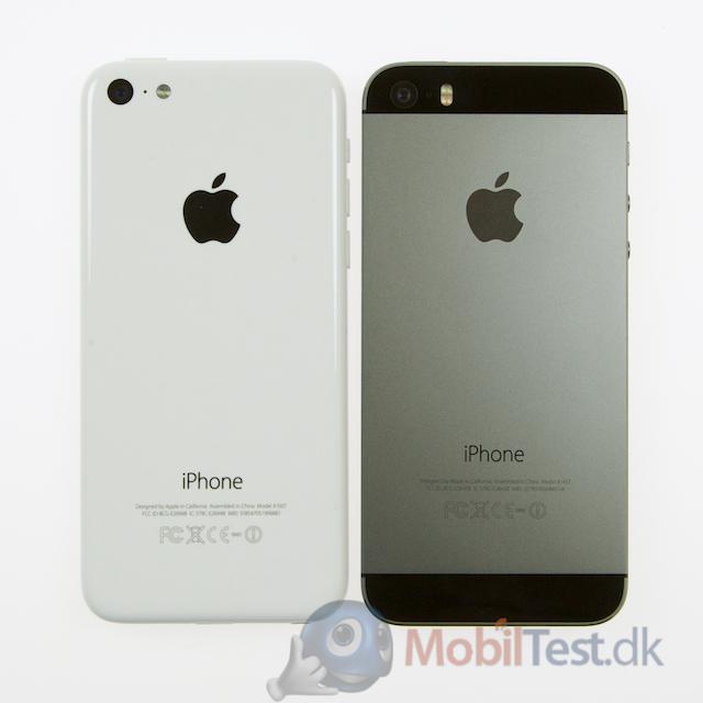 iPhone 5C vs. 5S - bagsiden